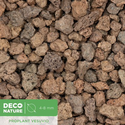 DECO NATURE PROPLANT VESUVIO - Вулканическая лавовая крошка для аквариума, 4-8 мм, кг